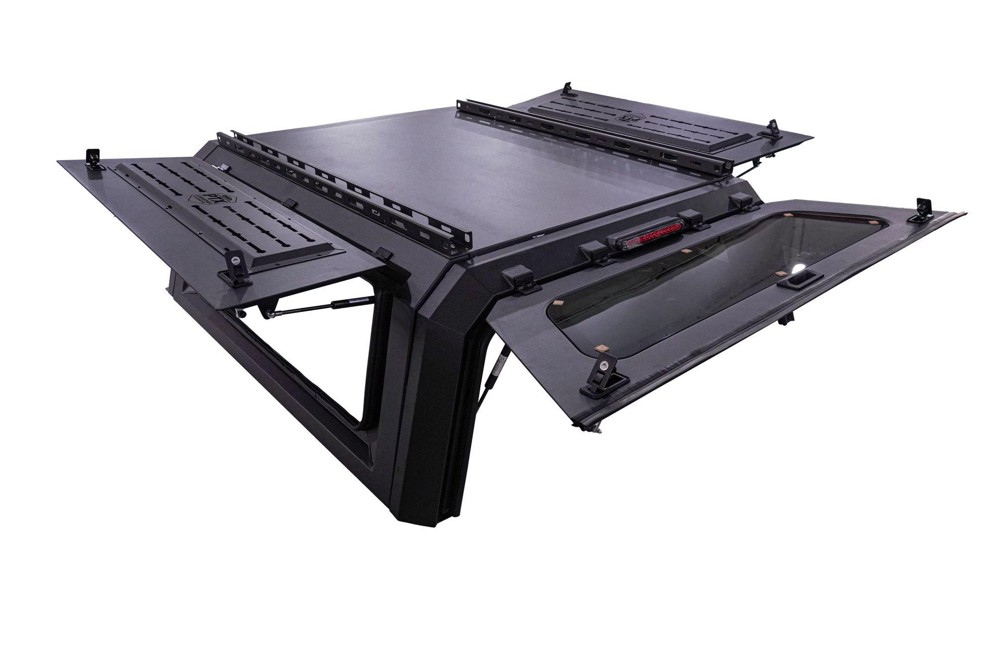 PTX Canopy — gull-wing doors fully open