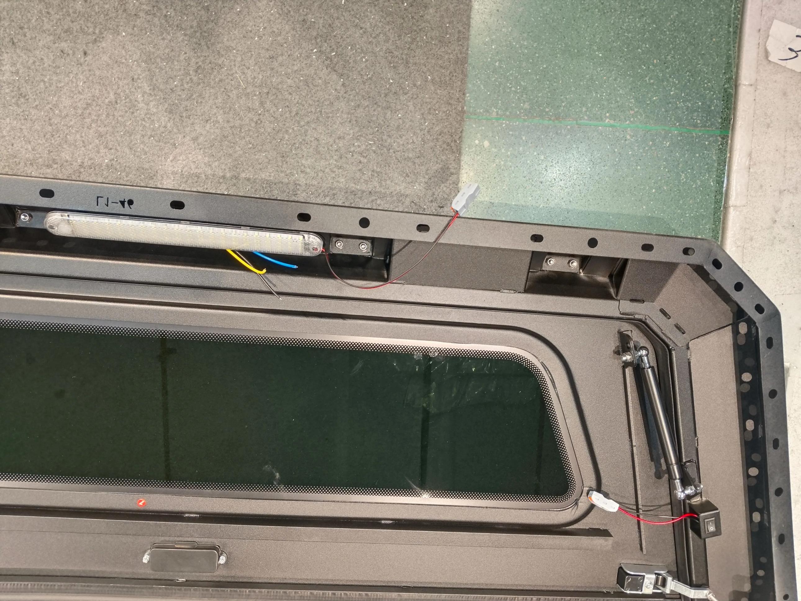 Interior LED dome light and wiring